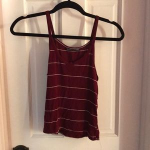 Red and White Brandy Meville Tank Top